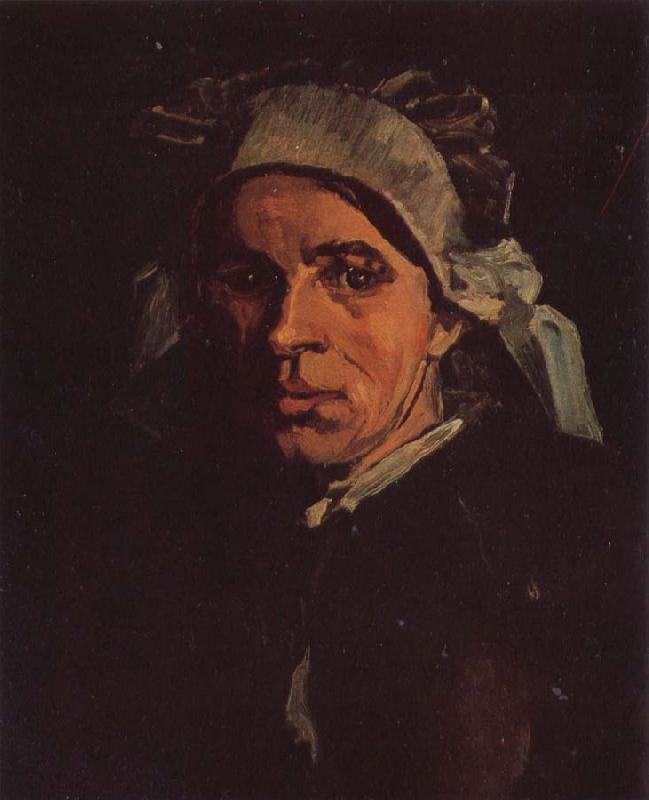 Vincent Van Gogh Head of a Peasant Woman with White Cap (nn04) France oil painting art